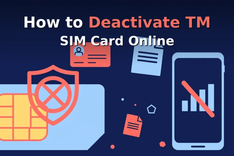 How to deactivate TM SIM card online feature illustration