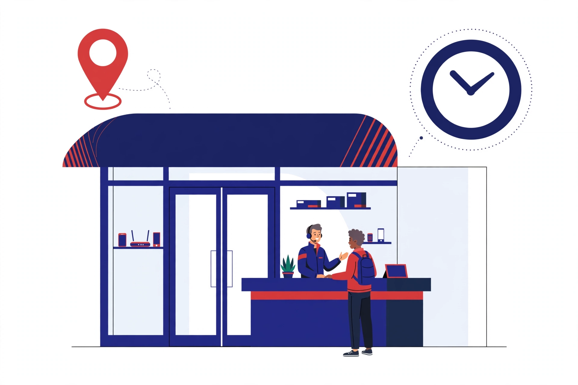 globe service center illustration