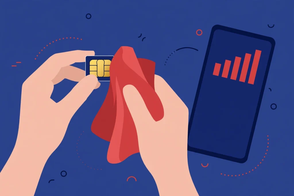 test tm sim in another phone illustration